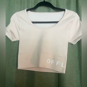 Offline light pink Crop Top